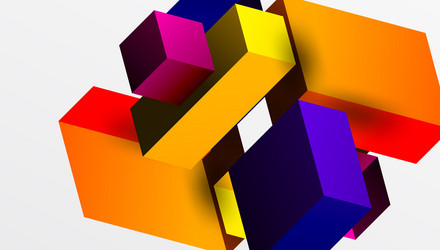 sleek abstract design featuring isometric 3d vector image