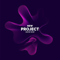 abstract background with dynamic waves vector image