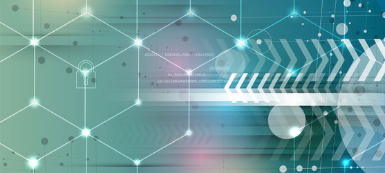 neural network concept connected cells with links vector image