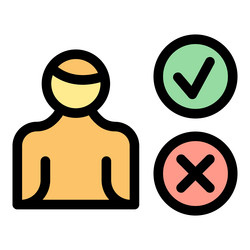 add remove user icon flat vector image