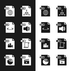 set wma file document xml html obj mov js vector image