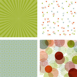 set of cards patterns at the background vector image