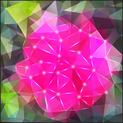 Abstract geometric background with polygons vector