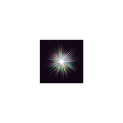abstract multicolored explosion background vector image