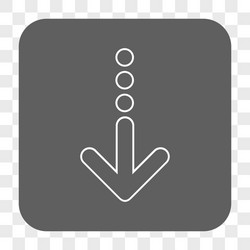 Send down rounded square button vector