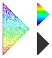 spectrum linear gradient arrowhead right icon vector image