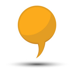 Yellow cartoon comic balloon speech bubble Vector Image
