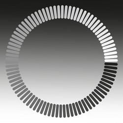 circular loading bar progress status indicator vector image
