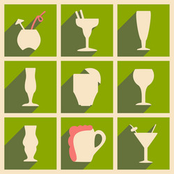 flat with shadow concept and mobile application vector image