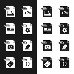 set dll file document pdf jpg php raw ai css vector image