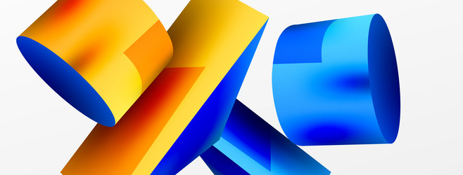 3d abstract background shapes triangle vector image