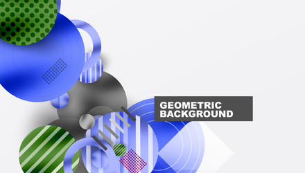 abstract circle design with overlapping vector image
