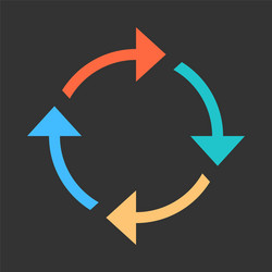 arrow reload refresh rotation repeat reset sign vector image