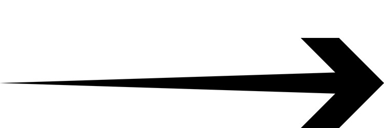 black arrow pointing right shape element vector image