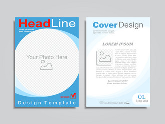 brochure design layout with place for your data vector image