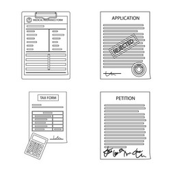 design of form and document sign vector image
