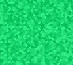 green 3d cube mosaic pattern background design vector image