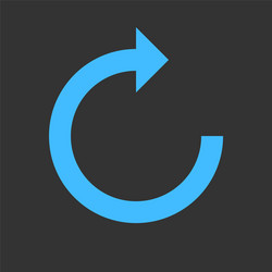 arrow reload refresh rotation repeat reset sign vector image