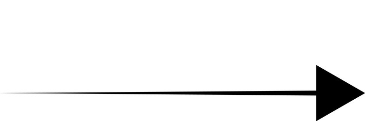 black arrow pointing right shape element vector image