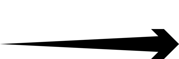 black arrow pointing right shape element vector image