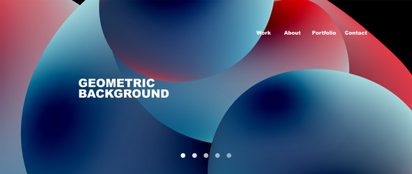 Fluid Abstract Shapes Background vector image