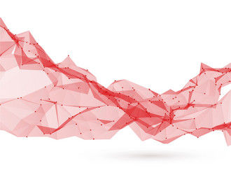 Low Poly Triangular Background vector image
