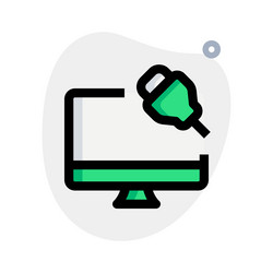 usage of desktop stations to charge devices via vector image