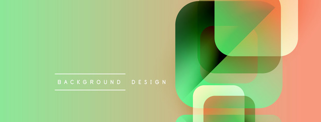 abstract geometric shapes overlap creating vector image