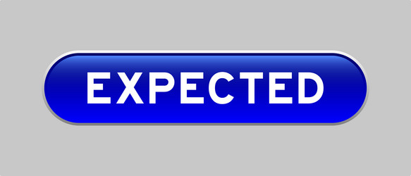 blue color capsule shape button with word vector image