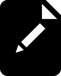 edit document file icon with editing symbol vector image