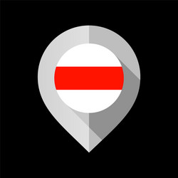 flag republic belarus pointer for map vector image