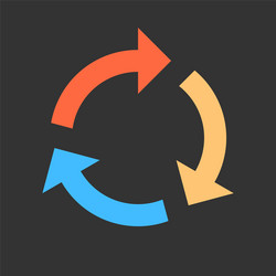 arrow reload refresh rotation repeat reset sign vector image