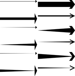 black arrows pointing right arrow shape element vector image