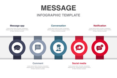 message app comment conversation social media vector image