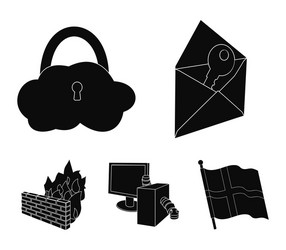 system internet connection code hackers vector image