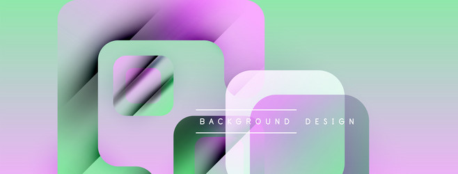 abstract geometric shapes overlap creating soft vector image