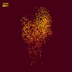 chaotic particles in empty space dynamic vector image