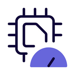 chip gauge used to display information of device vector image