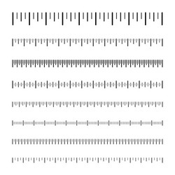 Measurement Scale with Ruler Marks vector image