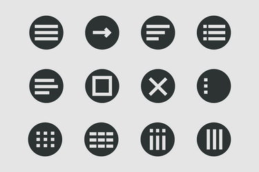 menu for apps and web hamburger dropdown vector image