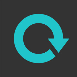 arrow reload refresh rotation repeat reset sign vector image