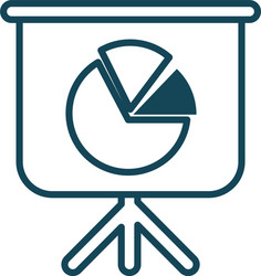 isolated workflow board line style icon vector image