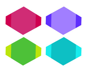 abstract colorful cubes design of 3d vector image