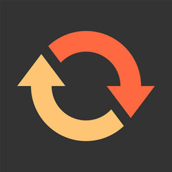 arrow reload refresh rotation repeat reset sign vector image