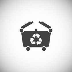 garbage related icon on background for graphic vector image