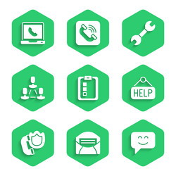 set online quiz test survey mail and e-mail vector image