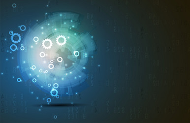 artificial intelligence technology web background vector image