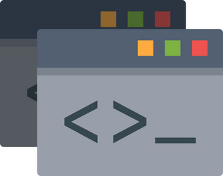 custom coding vector image