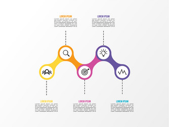 infographic design template with options steps vector image