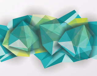 abstract geometric background with polygonal 3d vector image